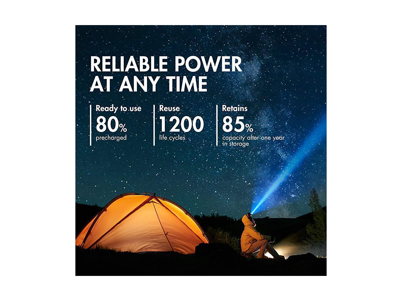 Premium Rechargeable C Batteries High Capacity 5000mAh NiMH C Size