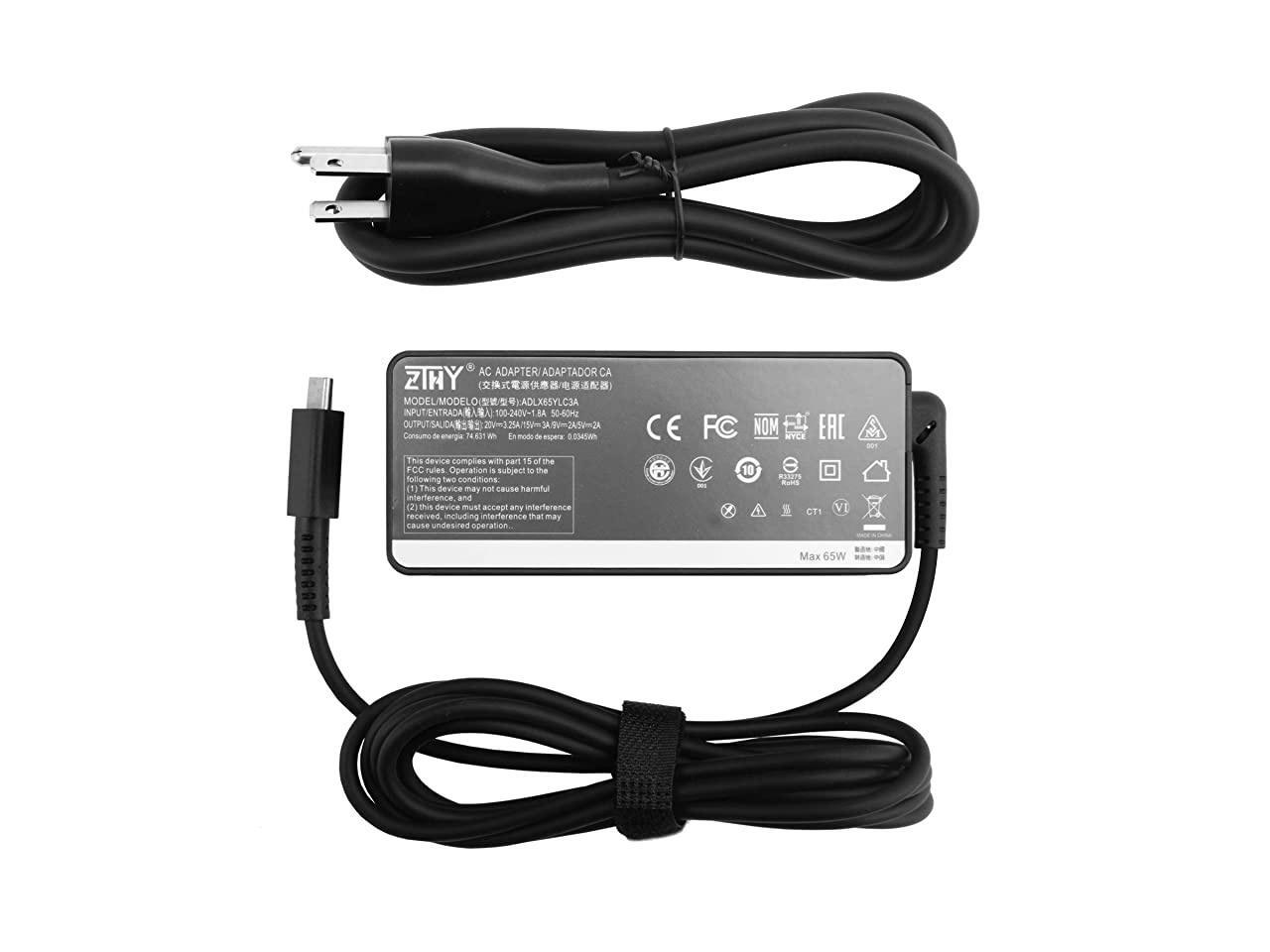 Lenovo 65W Type C USBC Laptop Charger AC Adapter Compatible with Lenovo