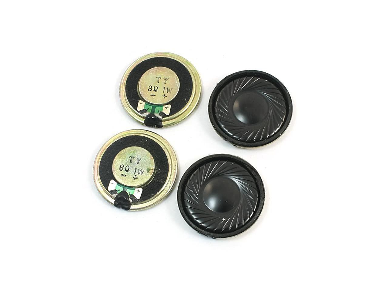 4Pcs 1W 8 Ohm 32mm Dia Round Metal Internal Speaker Loudspeaker