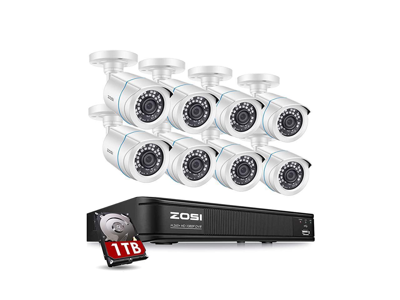 5MP Lite 8 Channel CCTV DVR Recorder with Hard Drive 1TB Remote Acc Details about   H.265 