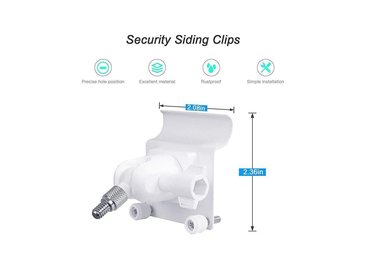 Upgraded Version Vinyl Siding Clips for Arlo ZUMIMALL Ring Eufy