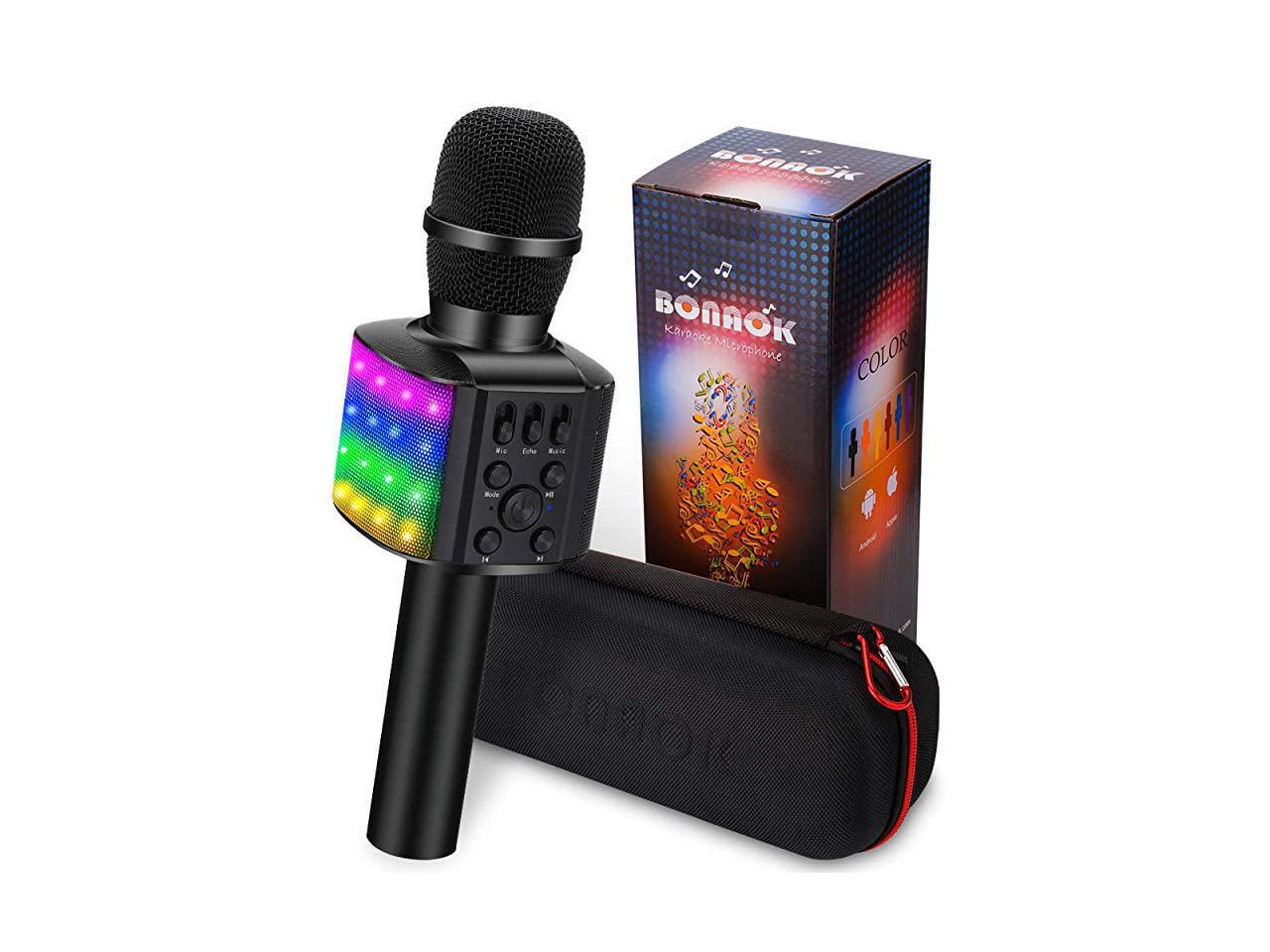 tower speakers with bluetooth karaoke and cordless mic