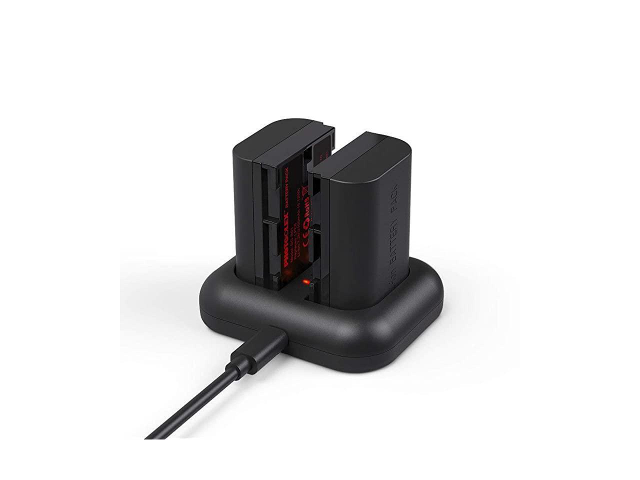 LPE6 LPE6N Battery 2 Pack 2100mAh Rechargeable USB Camera Battery