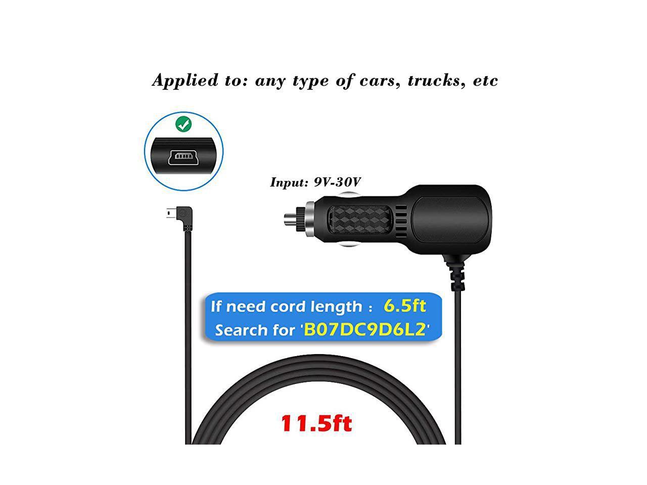 Dash Cam Charger Car Dash Cam USB Power Cable Cord Vehicle Charging