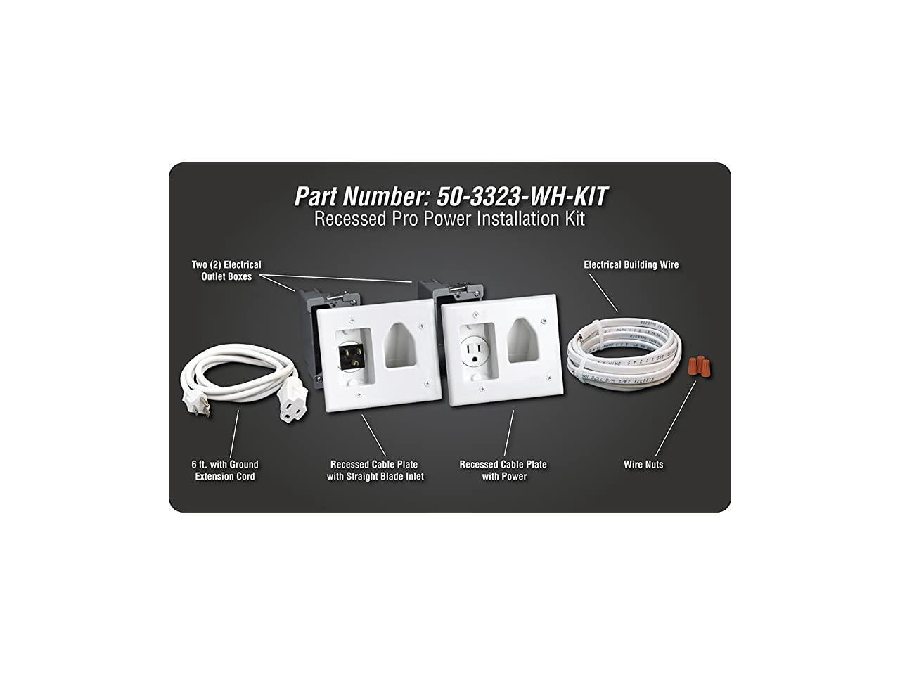 cable organizer kit with power solution