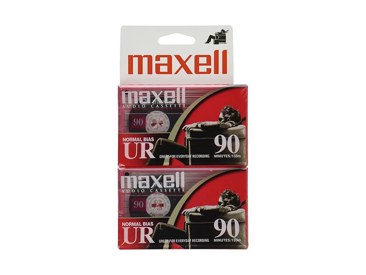 Maxell 108527 Optimally Designed Flat Packs with Low Noise Surface 90 Min Recording Time Per Cassette 