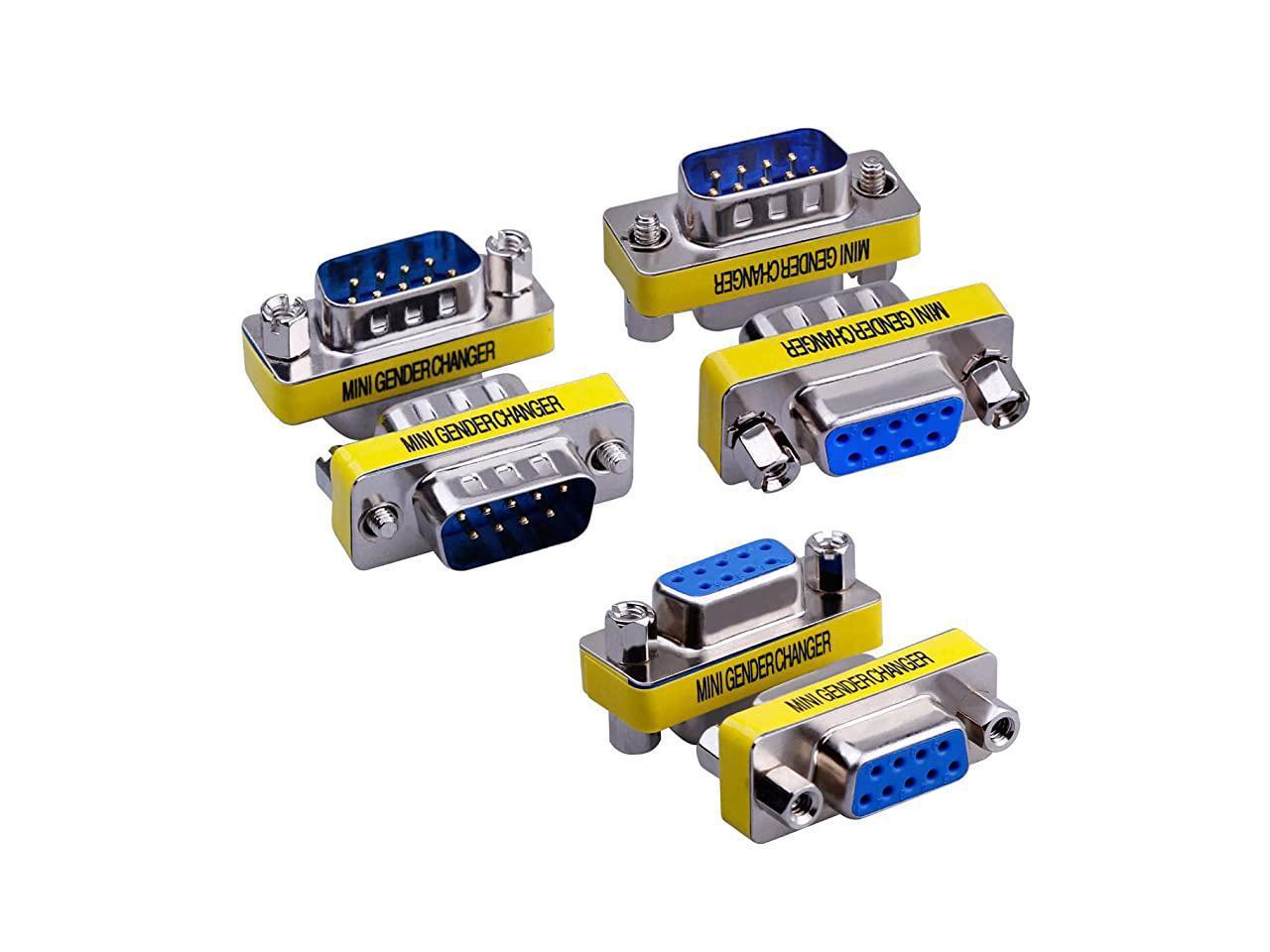 Computer Cables 9 Pin RS-232 DB9 Male to Male Serial Cable Gender Changer Coupler AdapterHot Cable Length: Other 