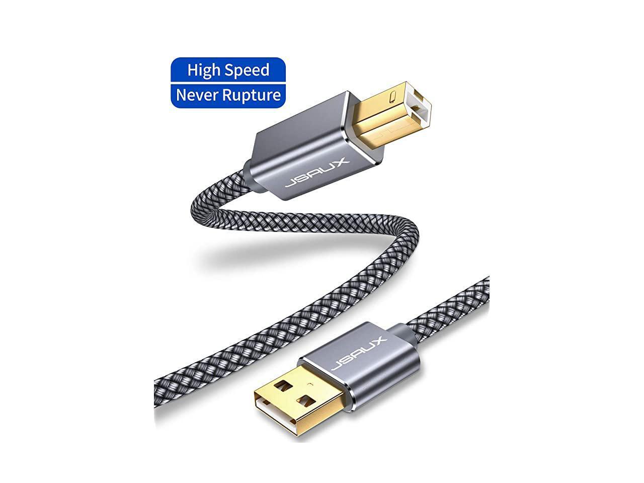 Printer Cable 15FT USB Printer Cord 20 Type A Male to B Male Cable