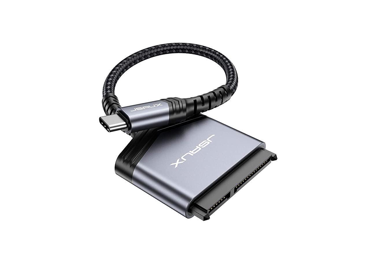 SATA to USB C Cable USBC Thunderbolt 3 to 25 SATA III Hard Driver Adapter Aluminum Shell