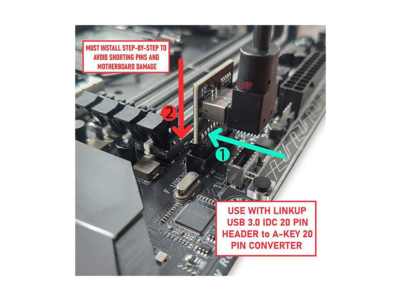 Usbc Type Panel Cable Mount Motherboard Header Extension Adapter Internal 31 10g Gen 2 20pin