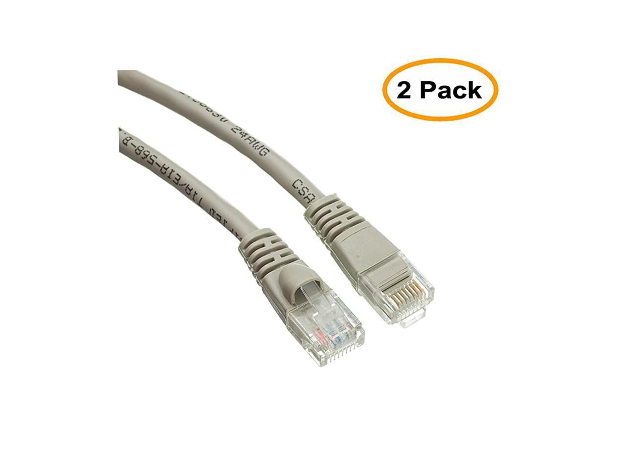 Snagless/Molded Boot QualConnectTM Cat5e Red Ethernet Crossover Cable 5 ft 