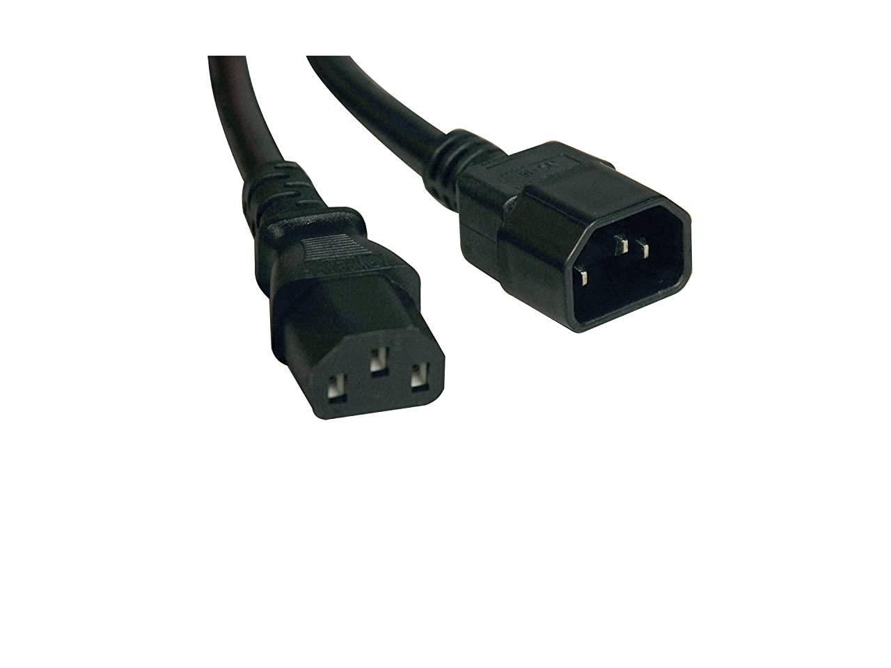 Standard Computer Power Extension Cord 10A 18AWG IEC320C14 to IEC320C13