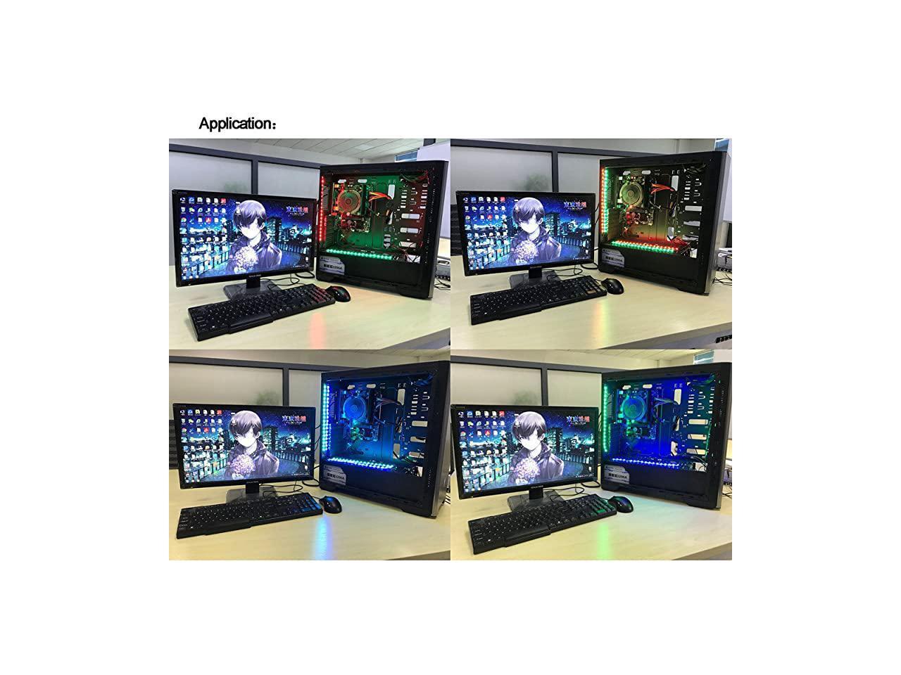 PC LED Flexible Light Strip Computer Lighting Green with for