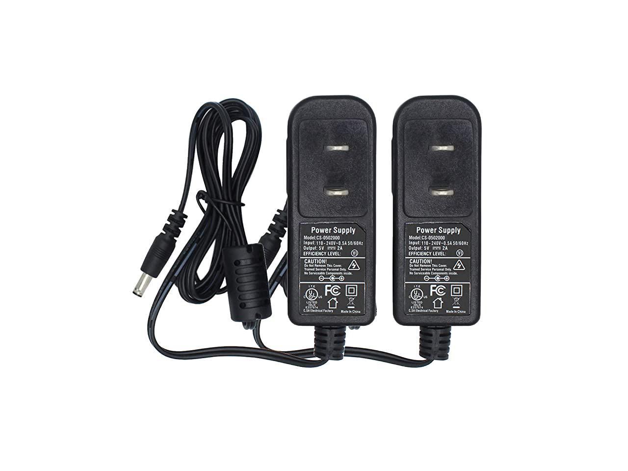 UL Listed FCC Plug 5.5mm x 2.1mm for IP Camera IPC 2-Pack AC to DC 12V 1A 12W Power Supply Adapter 