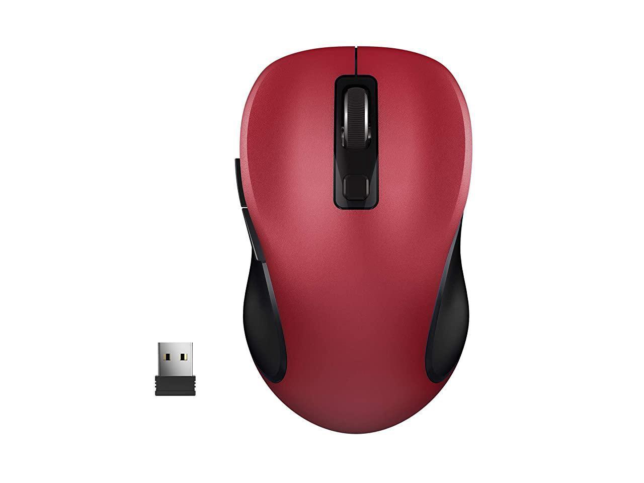 24G Wireless Mouse for Laptop Ergonomic Computer Mouse with USB