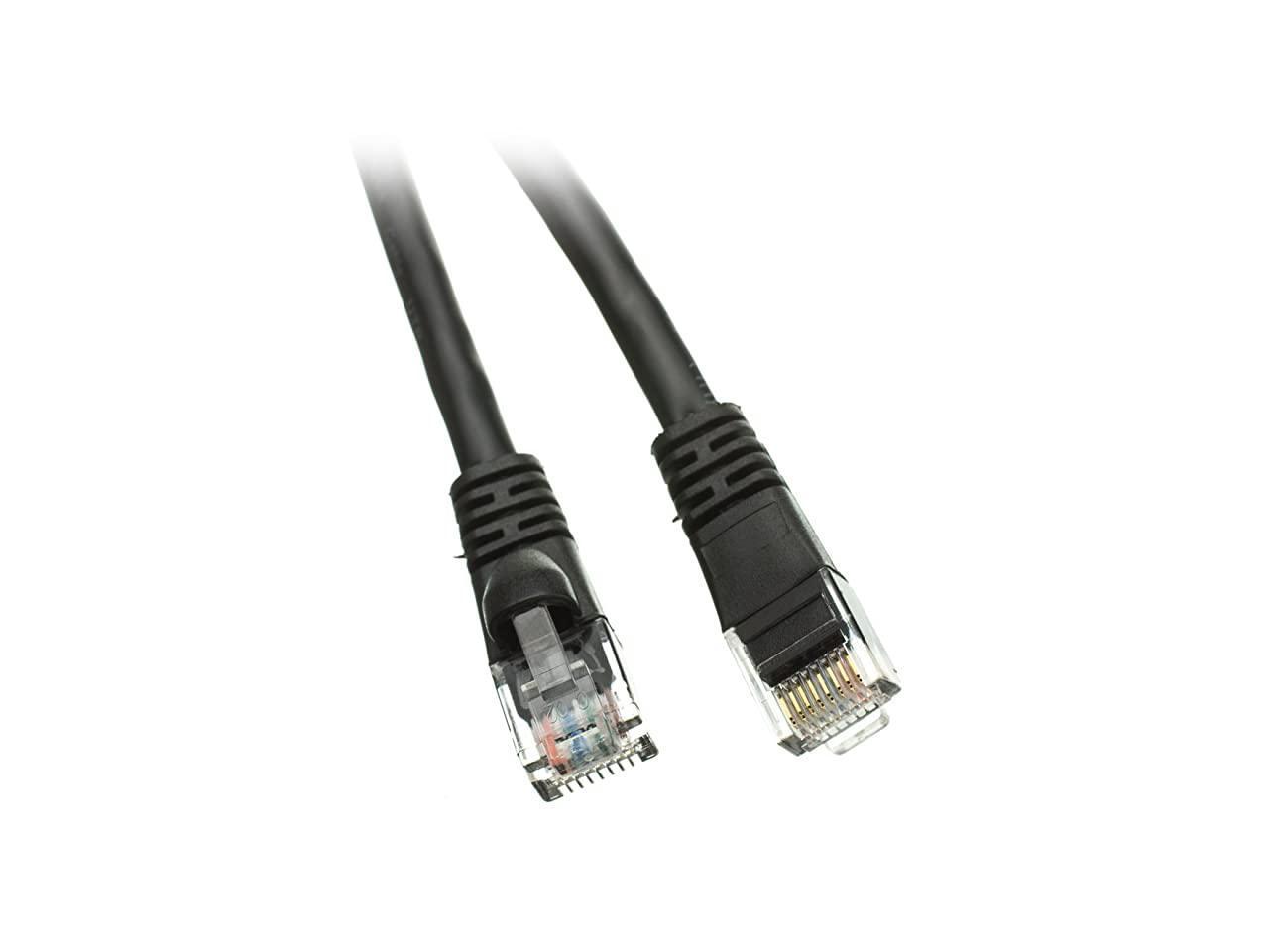 Black CAT5E 350MHz 5-Feet UTP Cable with Molded Boot CNE67605 