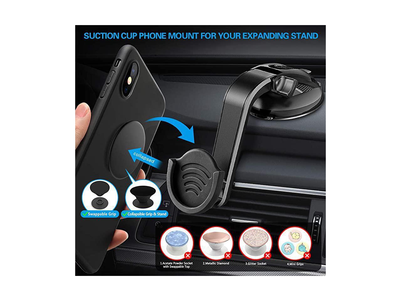 Suction Cup Phone Holder for Socket Users Dashboard Car Phone Mount for
