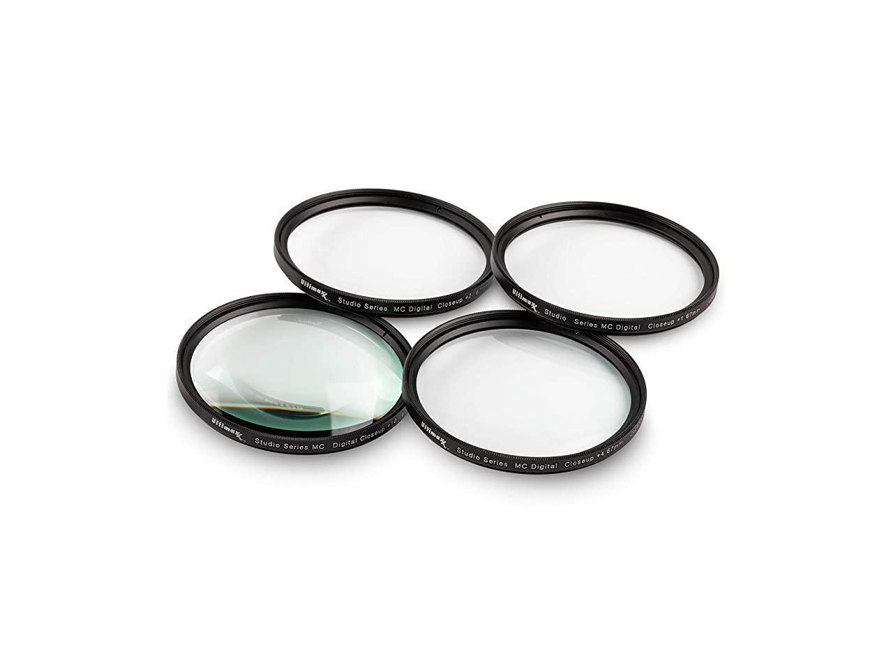 49MM Professional Four Piece HD Macro Closeup Filter Kit 1 2 4 10
