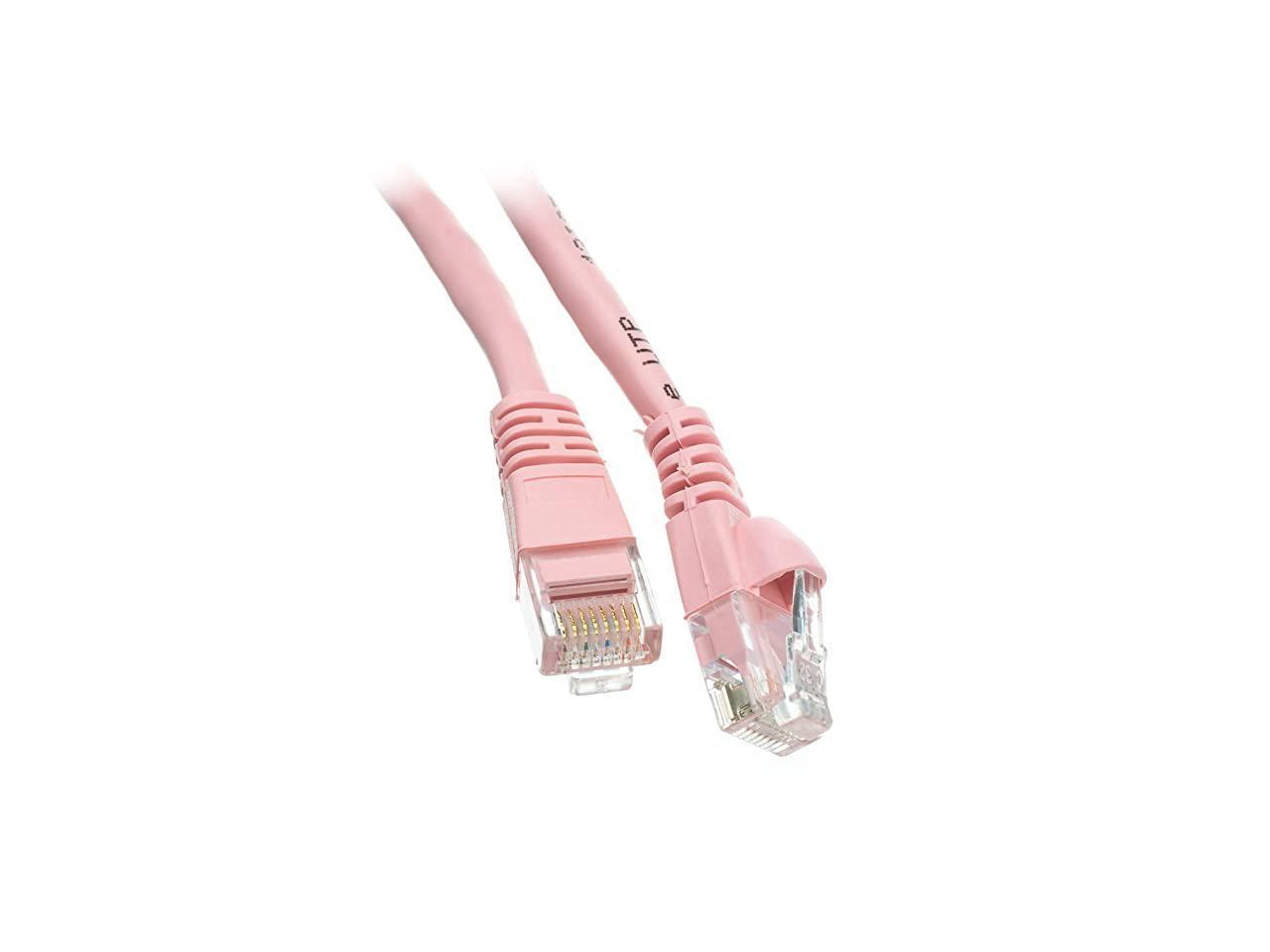 PcConnectTM CAT6A UTP 500MHz Red 3feet Cable with Molded Boot 