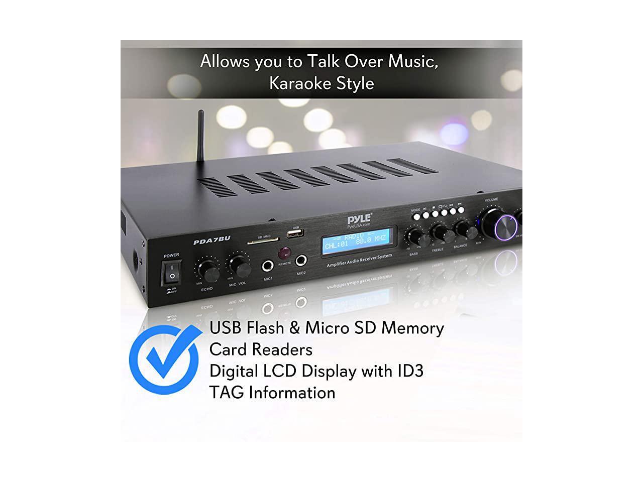 5 Channel Rack Mount Bluetooth Receiver Home Theater Amp Speaker Amplifier Bluetooth Wireless