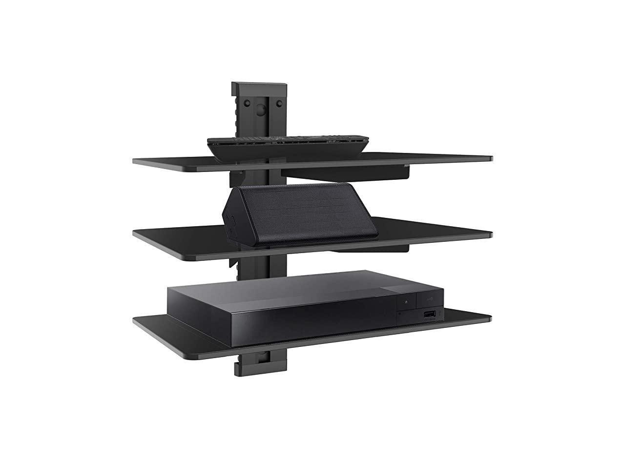 Floating Wall Mounted Shelf AV Mount Shelf Holds up to 165lbs DVD DVR