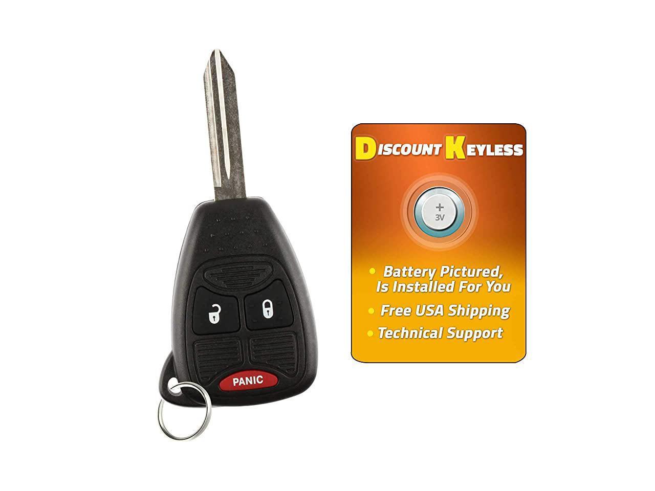 2 Pack OHT692427AA Discount Keyless Replacement Uncut Car Remote Fob Key Combo Compatible with OHT692713AA 