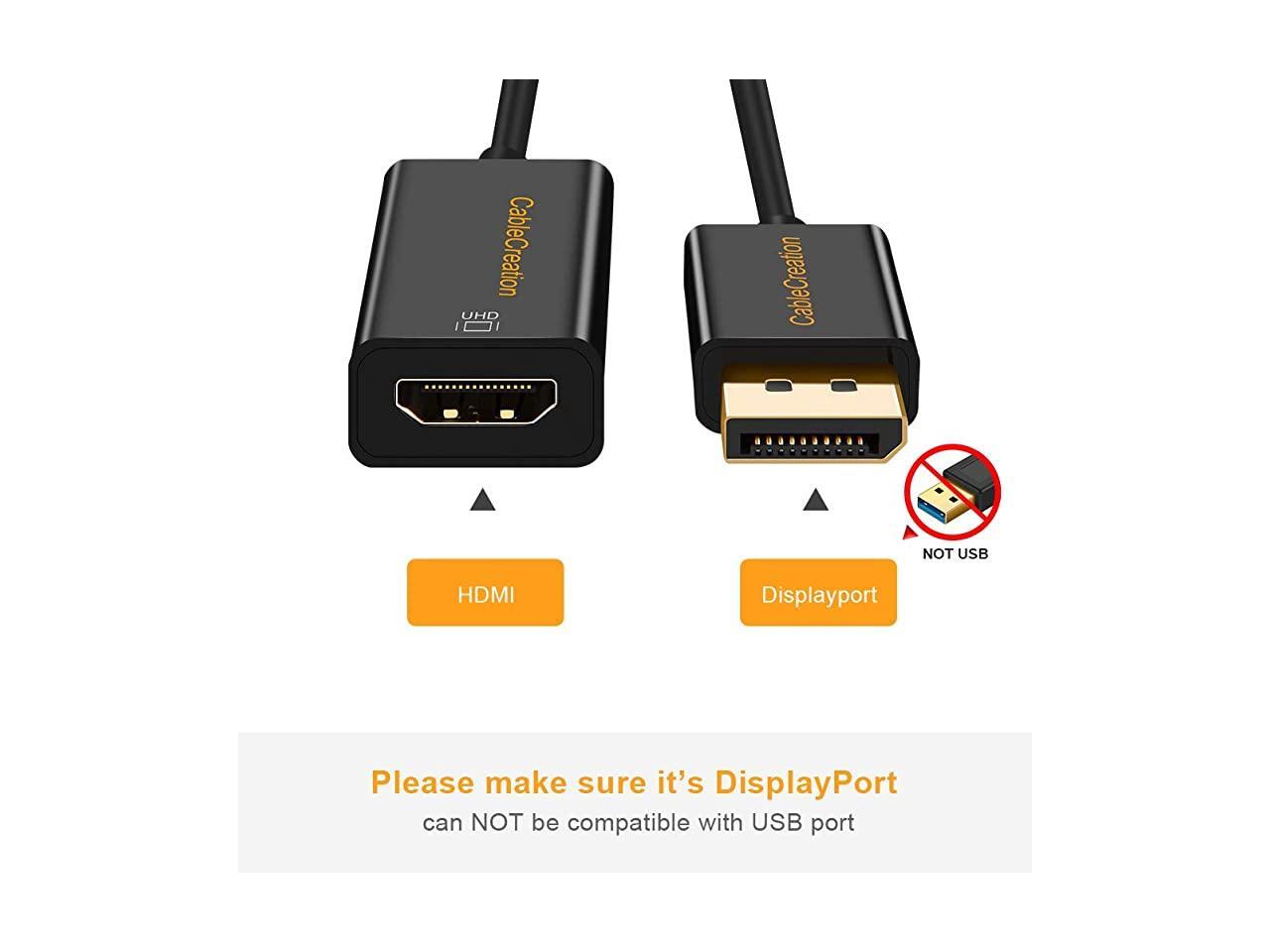 Active DP to HDMI 4K 60Hz DisplayPort to HDMI Adapter HDMI 20 Support