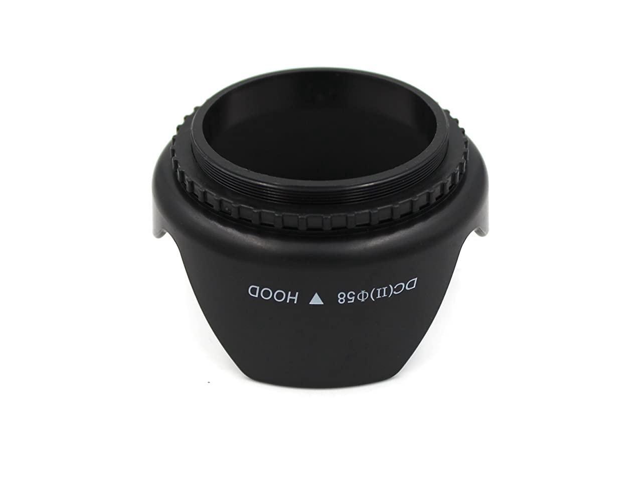 58mm Tulip Flower Lens Hood and Lens Cap Kit for Canon Rebel T5 T6 T6i