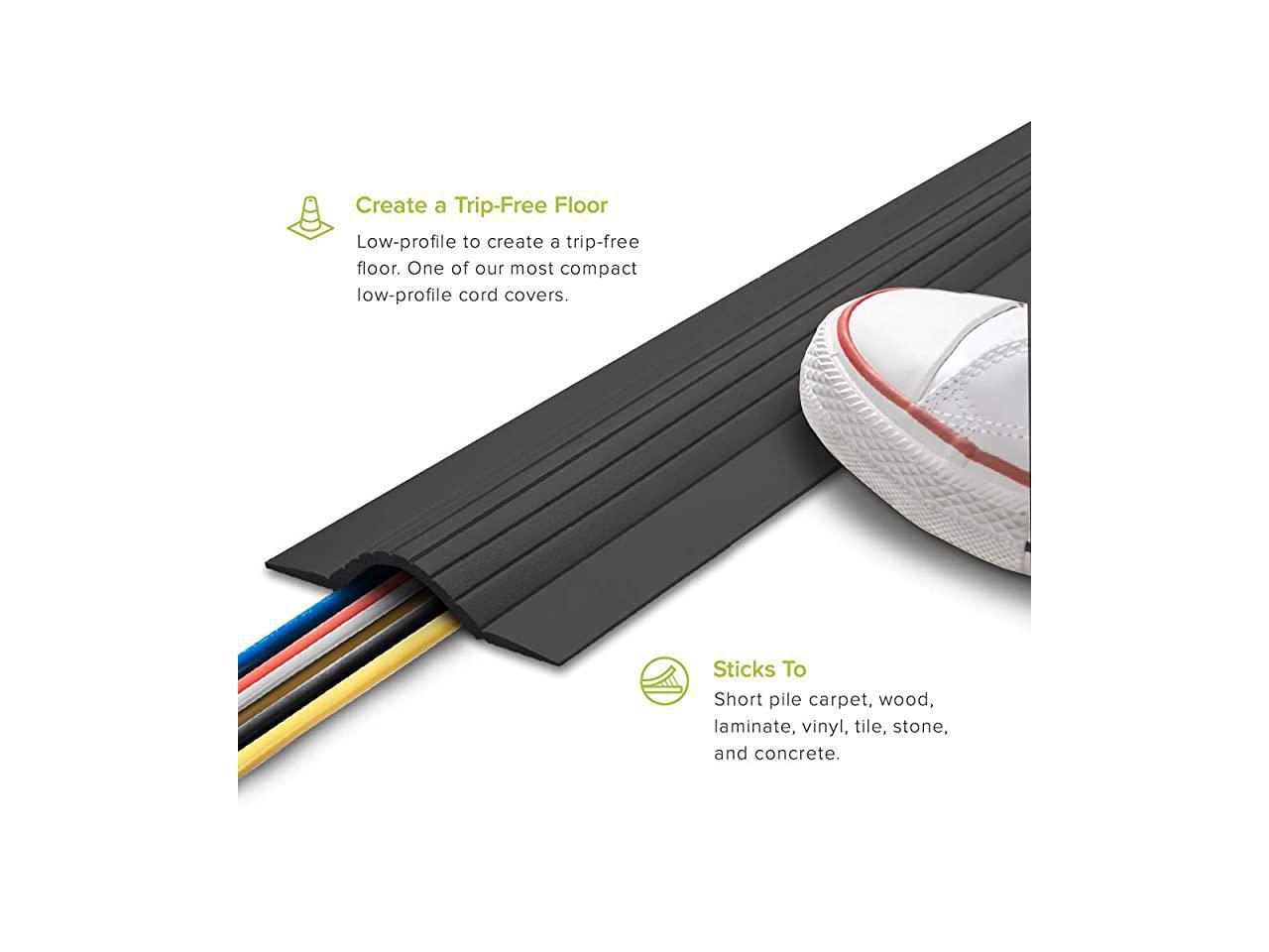 5 Cable Blanket Low Profile Cord Cover And Protector Black - Newegg.com