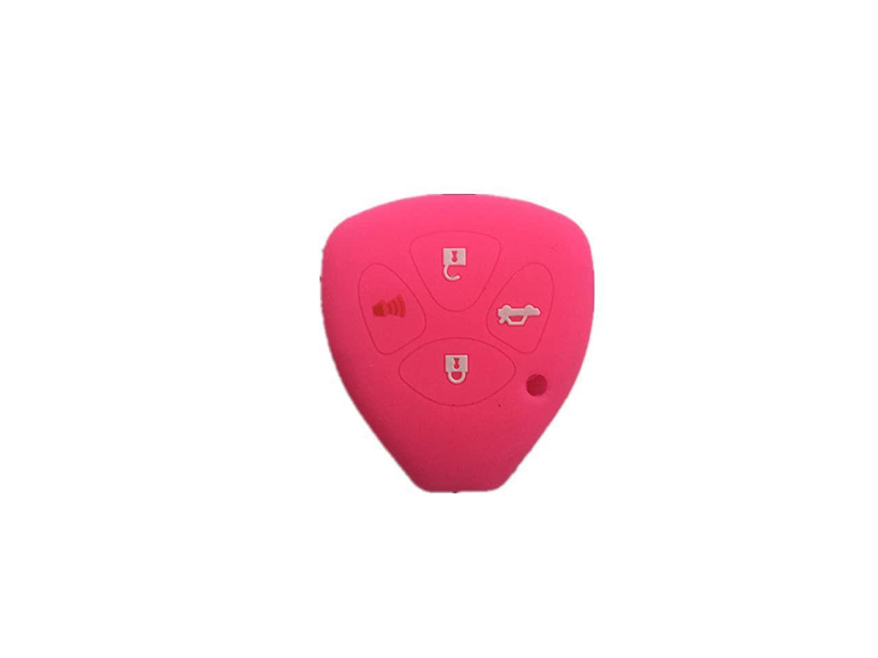2 Key Fob Cover for 2008-2012 Toyota Avalon Remote Case Rubber Skin Jacket 
