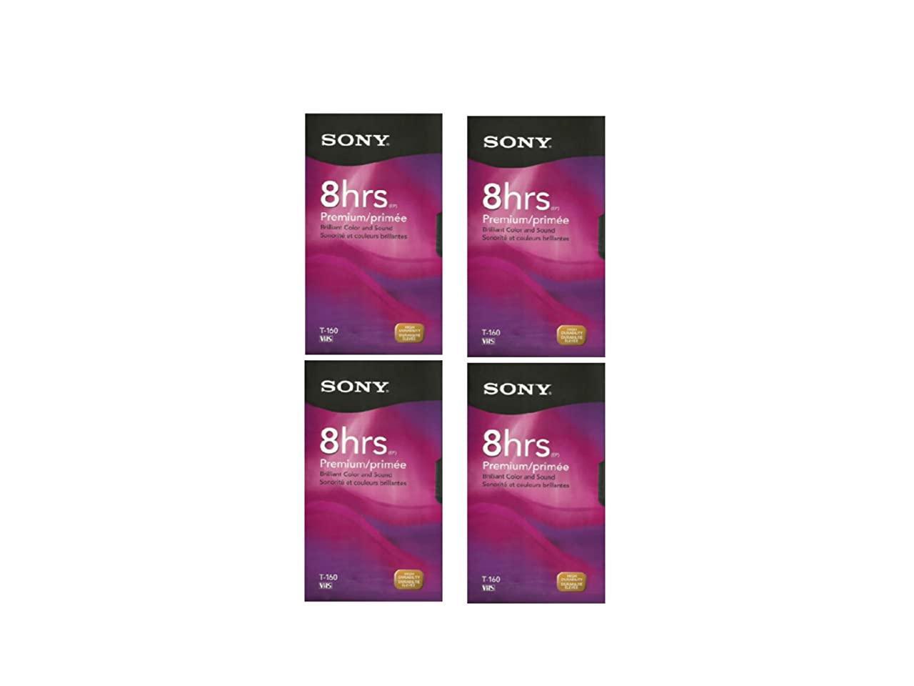 Sony 4T160VF 160-Minute VHS 4-Brick 