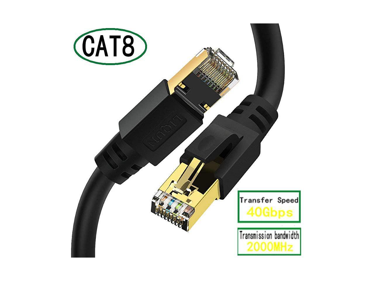 Cat 8 Cable 30ft Cable Lastest 40Gbps 2000MHz High