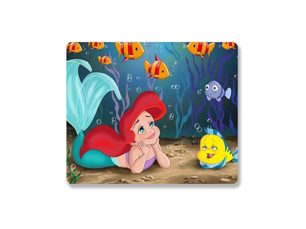 Classic Cute Character Pretty Girls with Fish Unique Design Funy Mouse Pad