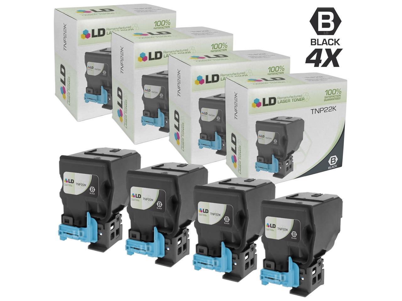 LD Konica-Minolta A0X5132 TNP22K 4pk Black for Bizhub C35P ...