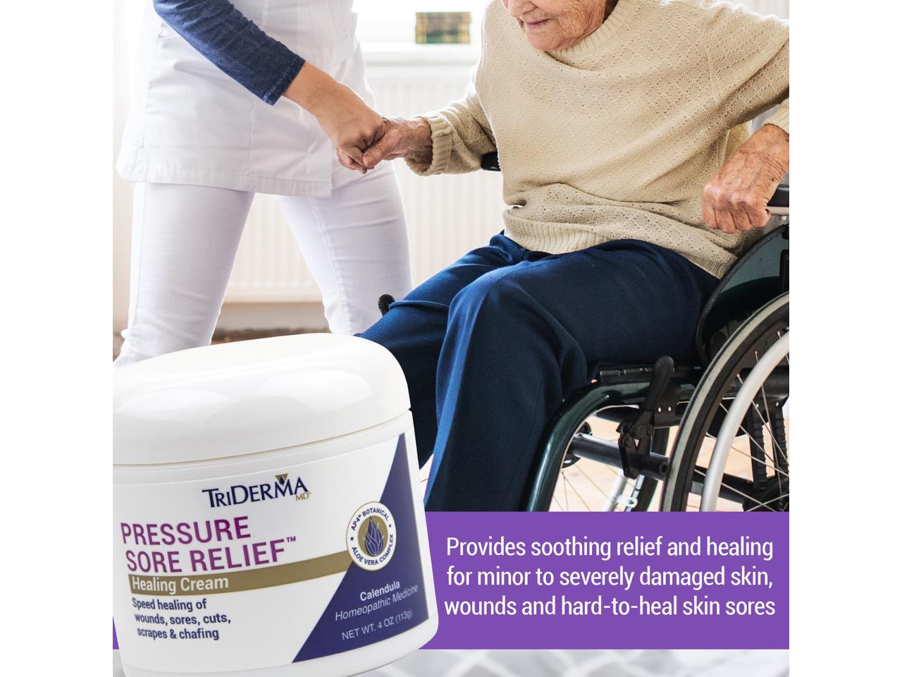 TriDerma Pressure Sore Relief Healing Cream, 4 Ounces