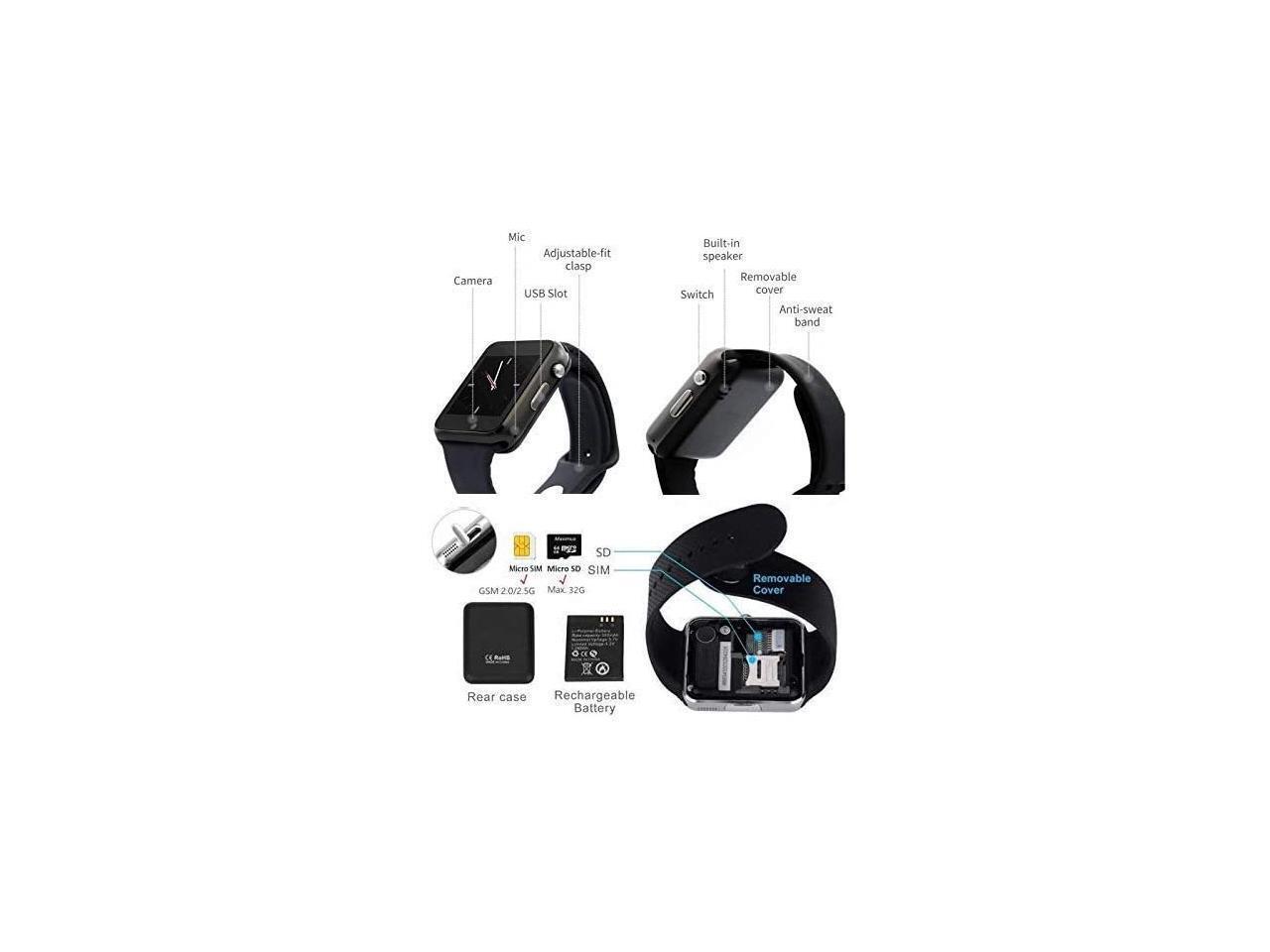 t500 smart watch iphone