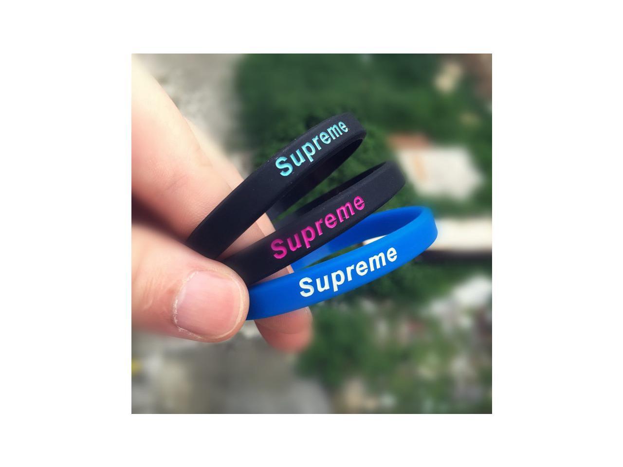 supreme rubber bracelet