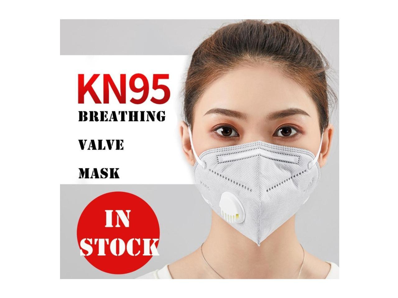 2Pcs Anti Cold Dust Four-layers Folded Mask Mouth-muffle With Breather Valve 