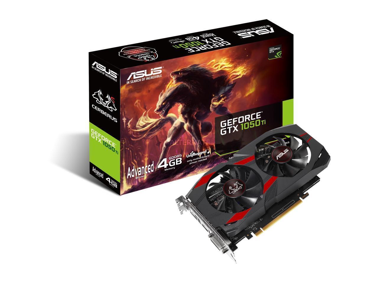 Видеокарта asus cerberus geforce gtx 1050 ti oc 4gb cerberus gtx1050ti o4g retail обзор