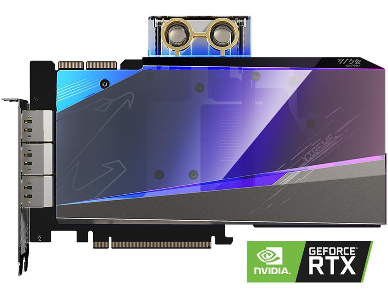 GIGABYTE AORUS GeForce RTX XTREME WATERFORCE WB G Graphics Card WATERFORCE Water Block