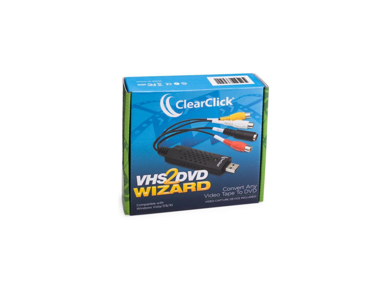 VHS To DVD Wizard Software USB Video Capture Device Grabber Digital
