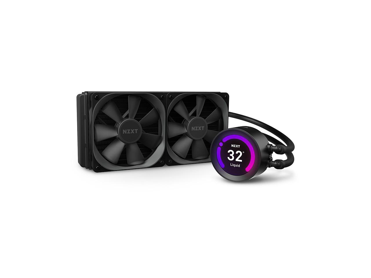 NZXT Kraken Z53 240mm - RL-KRZ53-01 - AIO RGB CPU Liquid Cooler -  Customizable LCD Display - Improved Pump - Powered by CAM V4 - RGB  Connector - Aer P 120mm Radiator Fans (2 Included) - Newegg.com