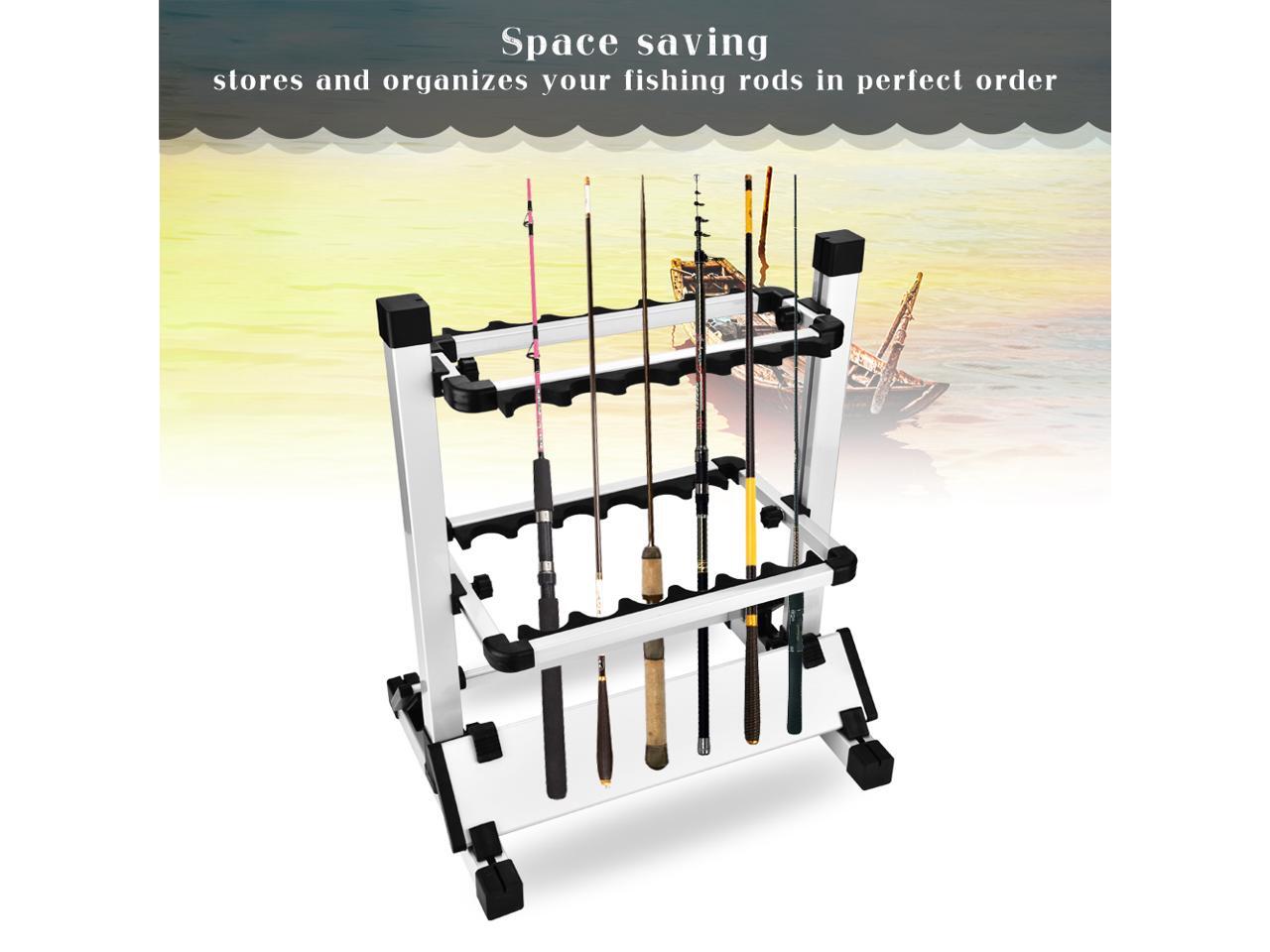 Details about 12 Rods Fishing Rods Pole Holder Stand Aluminum Alloy Organizer Rack Selivery Details about 12 Rods Fishing Rods Pole Holder Stand Aluminum Alloy Organizer Rack Selivery