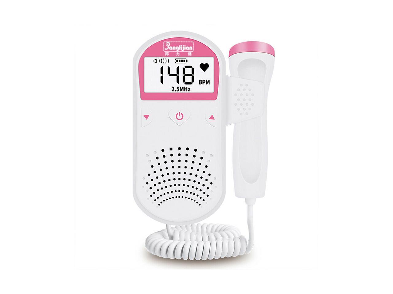Fetal Doppler Ultrasound Baby Heartbeat Detector Home Pregnant Doppler