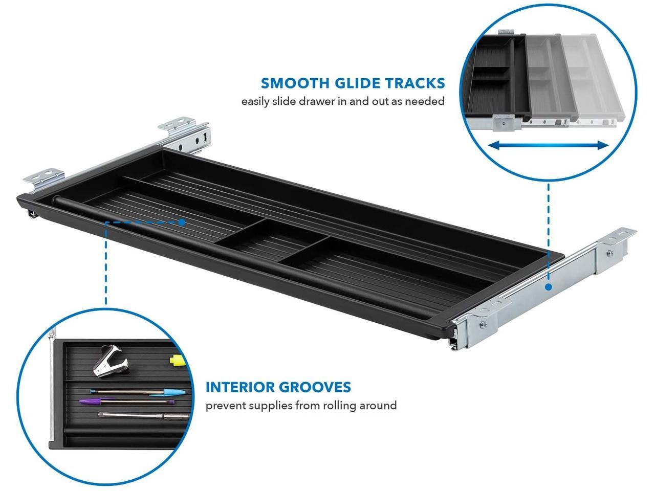 Under Desk Pencil Drawer Slide Out Under Desk Tray for