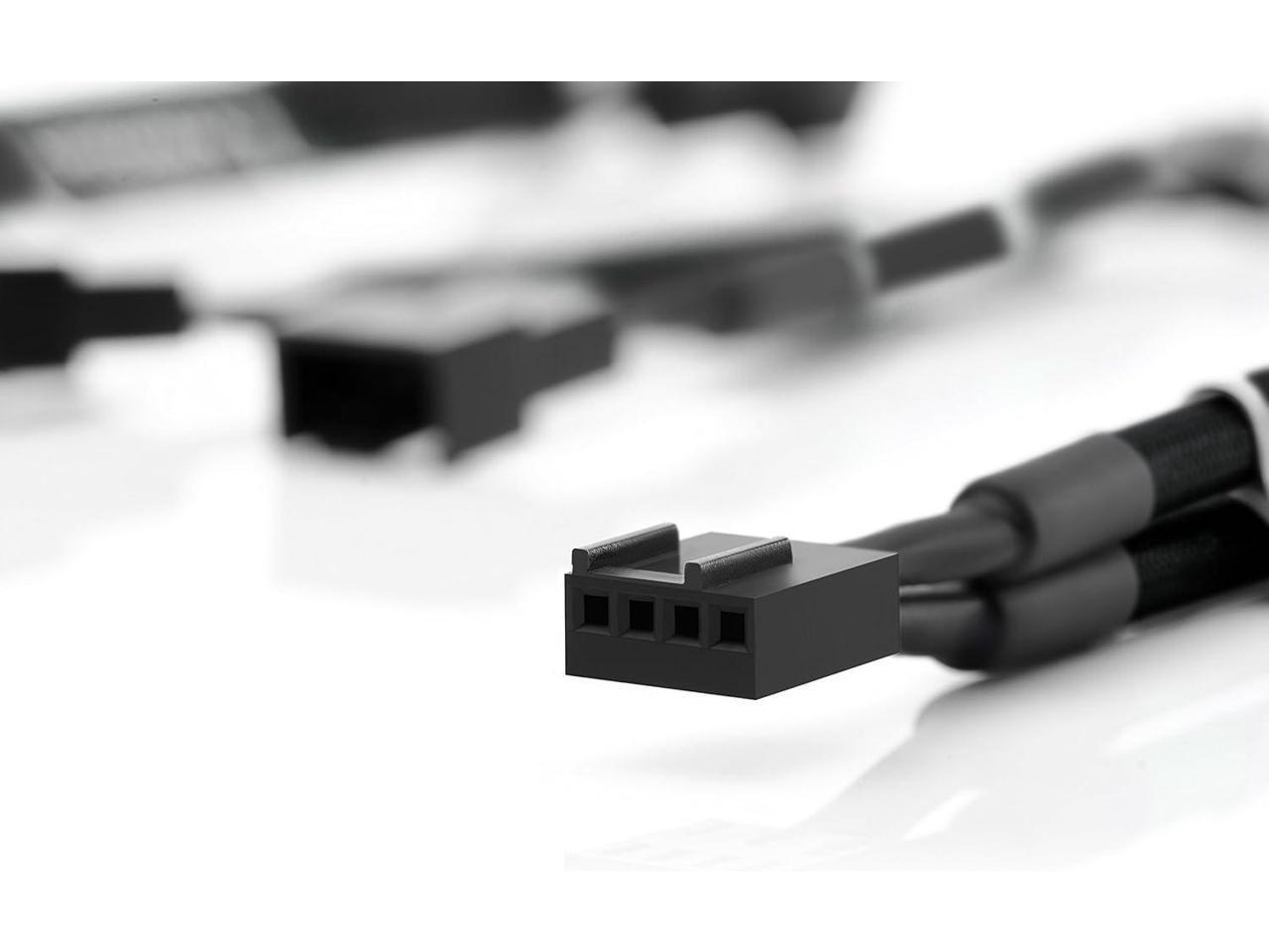 Noctua NASYC1 chromax.Black, 4 Pin Y Splitter Cables for PC Fans, 1 to