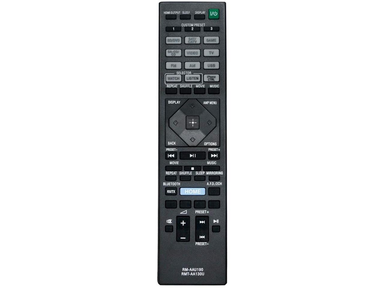 RMT-AA130U RM-AAU190 Replace Remote Control Applicable for Sony STR