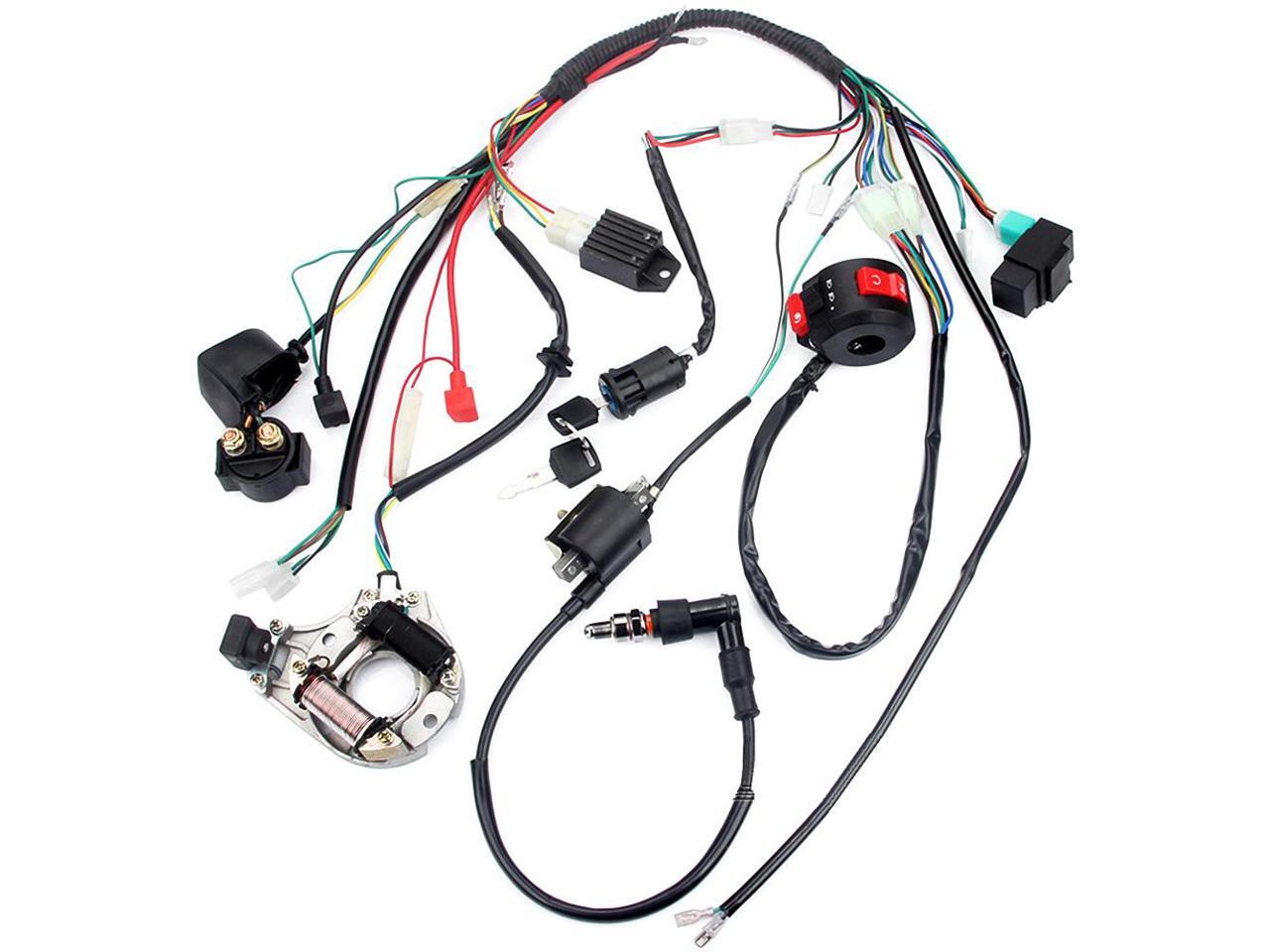 Full Electrical Wiring Harness Kit Fit For Dirt Bike ATV QUAD 50 70 90