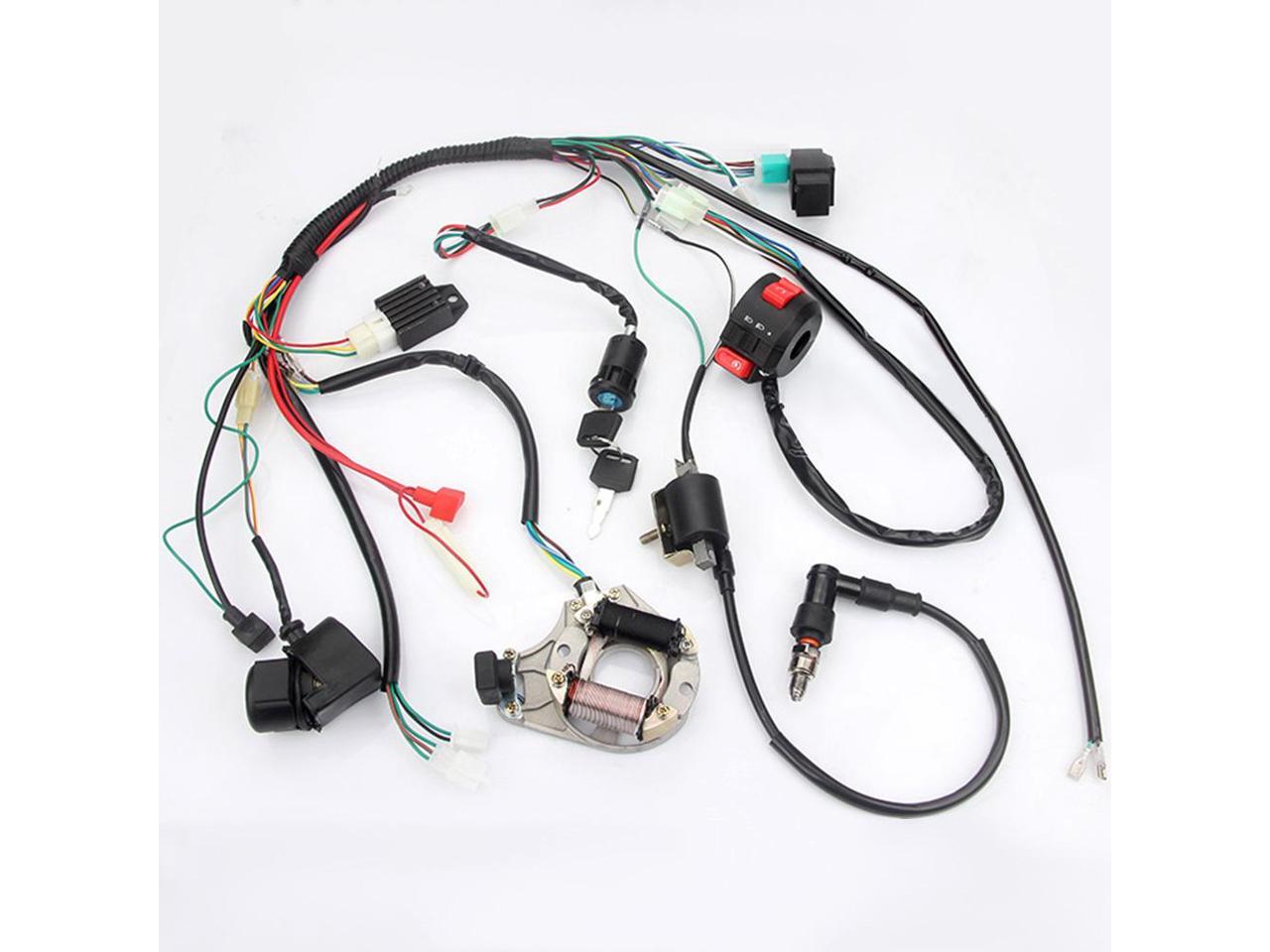 Full Electrical Wiring Harness Kit Fit For Dirt Bike ATV QUAD 50 70 90