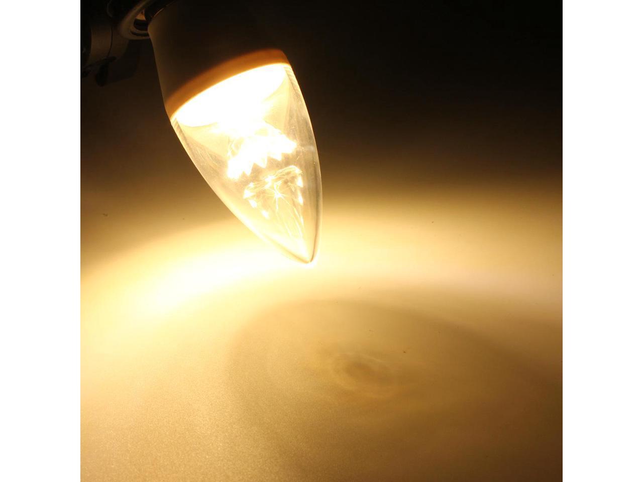 AC100-240V 4W RGB+White/&Warm White Intelligent Bulb E14 Base Socket Holder Zigbee Candle Lamp Supported Different Scenes Setting//Brightness Adjustable Dimmable//Color Temperature Changing//